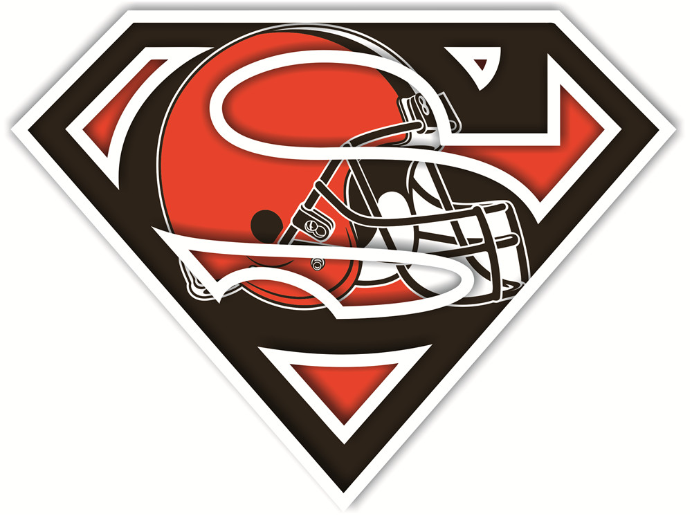 Cleveland Browns superman logos fabric transfer